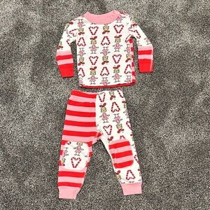 Hanna Andersson Christmas GRINCH Cindy Lou PJ Set - Size 2T